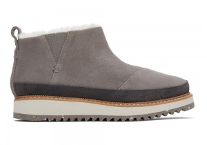 Dámské Boty Toms Marlo Vody Resistant Faux Fur Šedé | 1625UWJXK