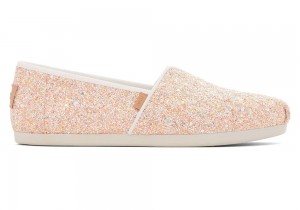 Dámské Espadrilky Toms Beige Tlustý Glitter Béžový | 6187GDRYJ