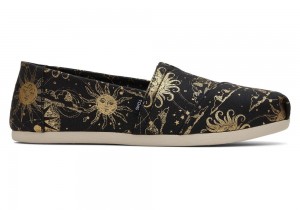 Dámské Espadrilky Toms Foil Lunar Sky Zlaté | 4851ACZFW