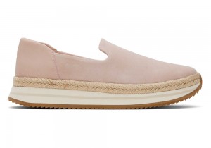 Dámské Espadrilky Toms Jocelyn Semišové Růžové | 0892JMXZY