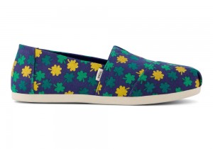 Dámské Espadrilky Toms Lucky Shimmer Clovers Blankyt | 7540JIPXT