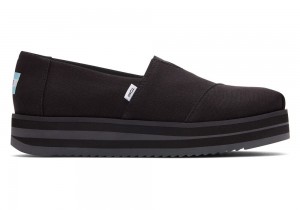 Dámské Espadrilky Toms Midform Černé | 9530UOKPY