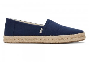 Dámské Espadrilky Toms Rope 2.0 Recycled Bavlněné Tmavě Blankyt | 6087OKZYJ