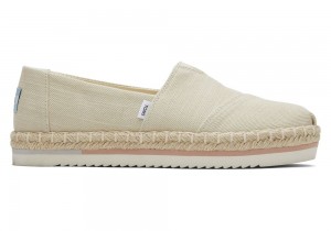 Dámské Espadrilky Toms Rope Platformy Béžový | 2093SBOQA