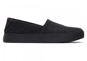 Dámské Slip On Tenisky Toms Kameron Černé Černé | 4268YQVFH