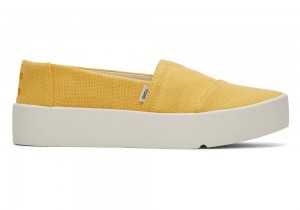 Dámské Slip On Tenisky Toms Verona Žluté | 1854UFLRT