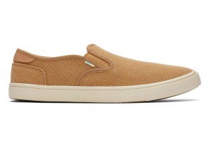 Pánské Slip On Tenisky Toms Baja Hnědé | 6752PKFJL