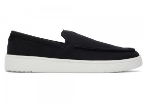 Pánské Slip On Tenisky Toms TRVL LITE Recycled Bavlněné Loafer Černé | 5608YQELD