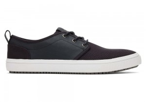 Pánské Tenisky Toms Carlo Terrain Læder Vody Resistant Černé | 2319GKQNA