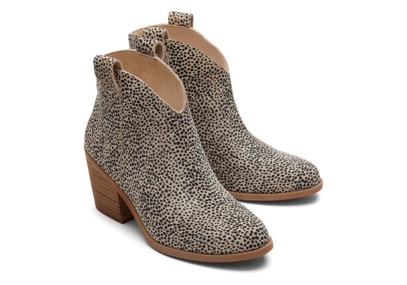 Dámské Boty Toms Constance Mini Cheetah Semišové Podpatku Viacfarebný | 3106EIYNM