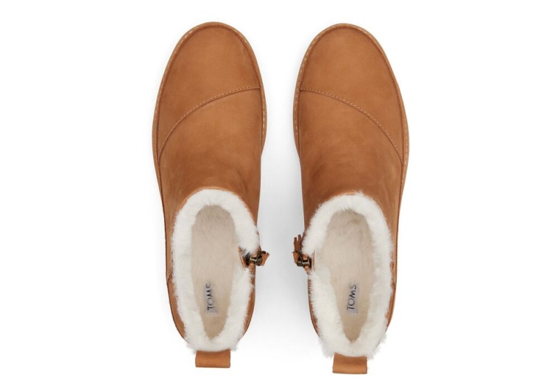 Dámské Boty Toms Marlo Tan Vody Resistant Faux Fur Hnědé | 1564SYUDC