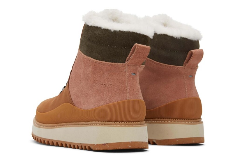 Dámské Boty Toms Mojave Tan Vody Resistant Læder Hnědé | 9802FPZGA