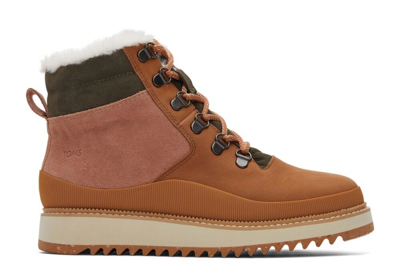 Dámské Boty Toms Mojave Tan Vody Resistant Læder Hnědé | 9802FPZGA