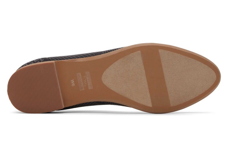 Dámské Boty pro Ploché Nohy Toms Jutti Neat Knit Černé | 3071NOUGJ