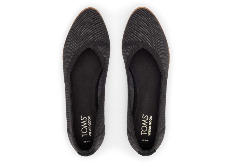 Dámské Boty pro Ploché Nohy Toms Jutti Neat Knit Černé | 3071NOUGJ