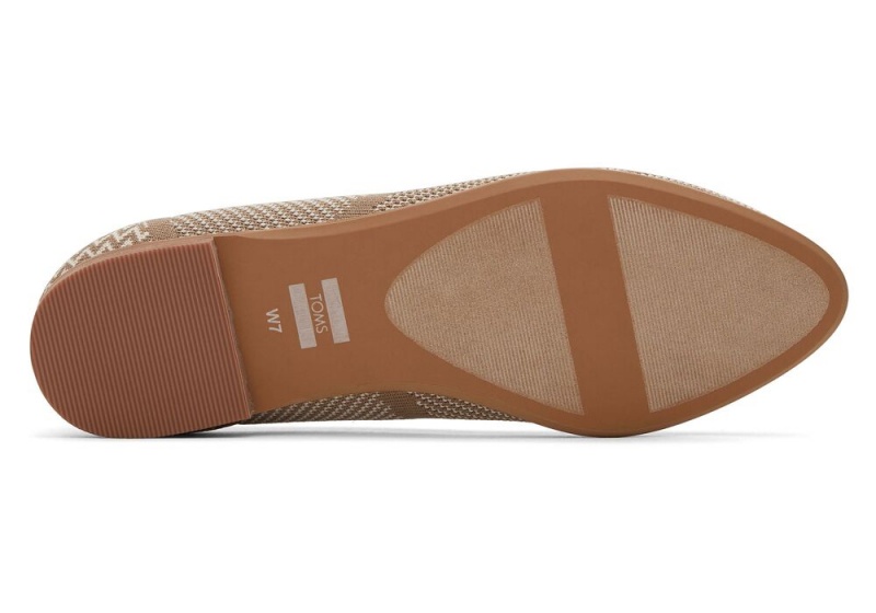 Dámské Boty pro Ploché Nohy Toms Jutti Neat Taupe Knit Tmavě Šedé | 6817HPVGI