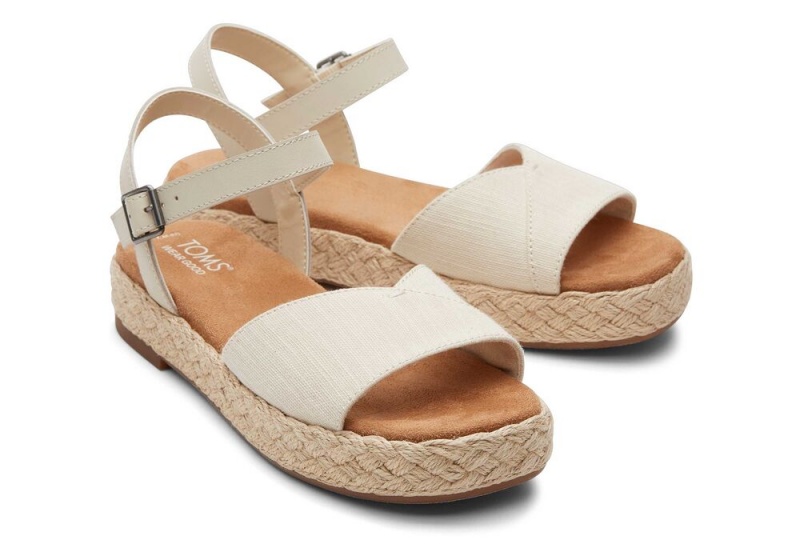 Dámské Espadrilky Toms Abby Flatform Béžový | 3612GOBVN