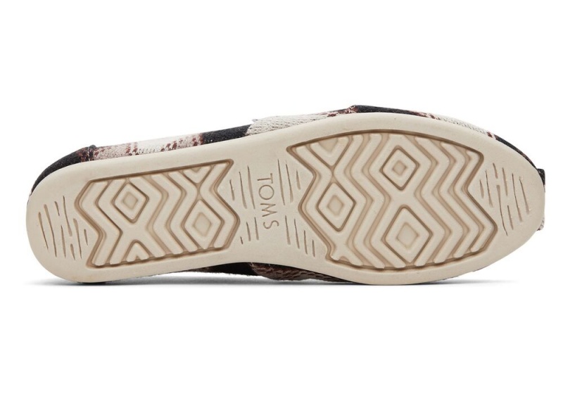 Dámské Espadrilky Toms Argyle Knit Černé | 7104LMBRO