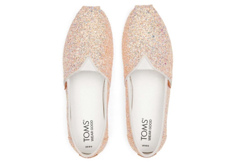 Dámské Espadrilky Toms Beige Tlustý Glitter Béžový | 6187GDRYJ