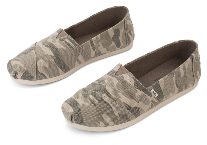 Dámské Espadrilky Toms Camo Šedé Hnědé Šedé | 1062RNAYW