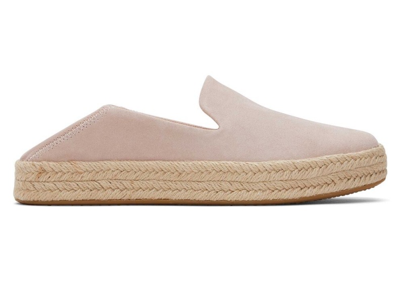 Dámské Espadrilky Toms Carolina Semišové Růžové | 1426SGQZT