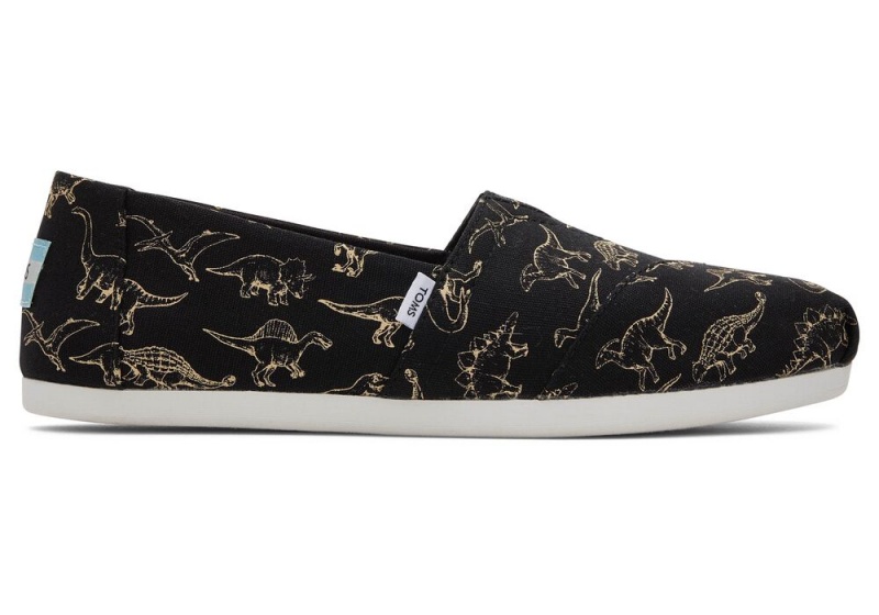 Dámské Espadrilky Toms Dino Černé | 9638OBFWU