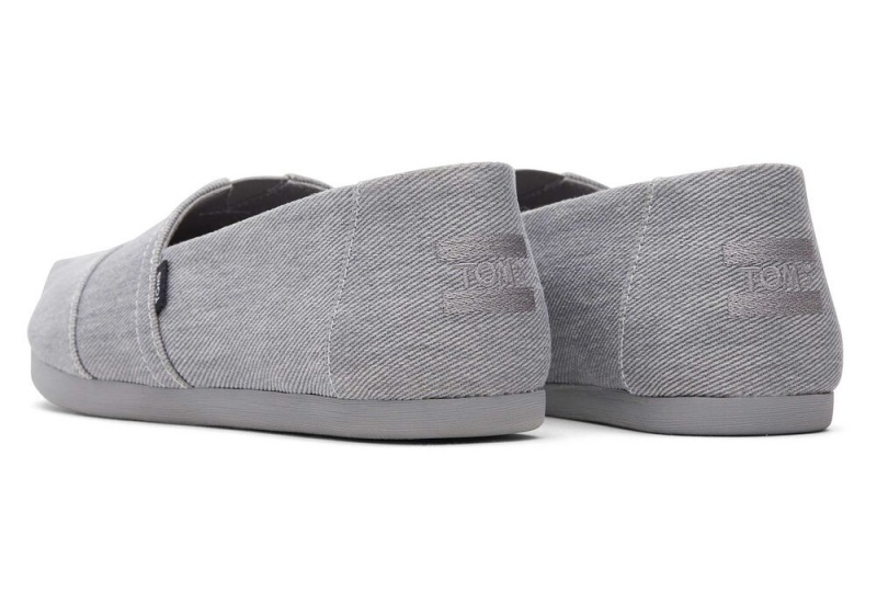 Dámské Espadrilky Toms Distressed Twill Šedé | 8139XEAPC