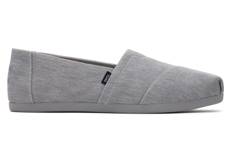 Dámské Espadrilky Toms Distressed Twill Šedé | 8139XEAPC