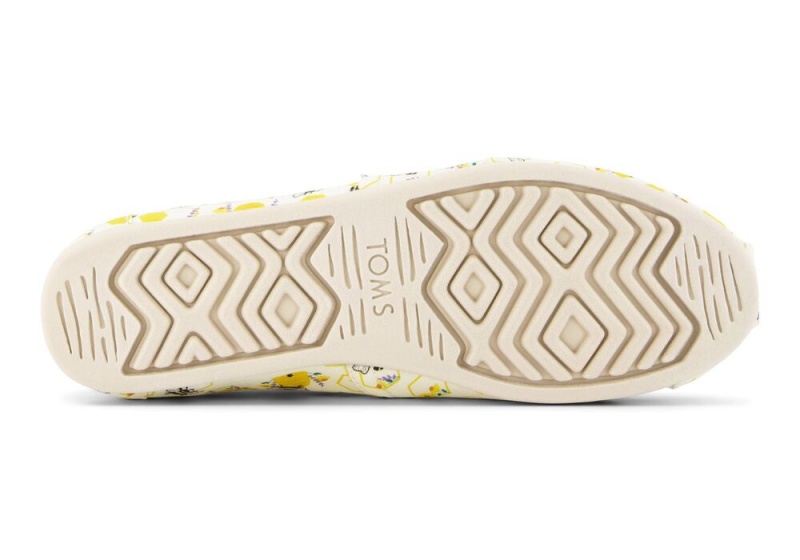 Dámské Espadrilky Toms Floral Honeycomb Bees Žluté | 8576RBAEM