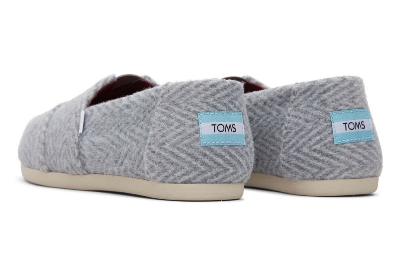 Dámské Espadrilky Toms Herringbone Šedé | 2784TUFPI