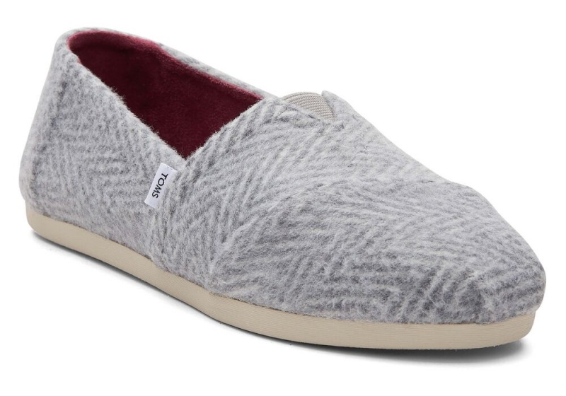 Dámské Espadrilky Toms Herringbone Šedé | 2784TUFPI