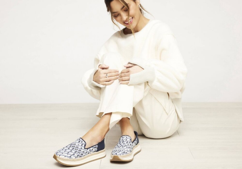 Dámské Espadrilky Toms Jocelyn Denim Blankyt | 3786QFDGJ