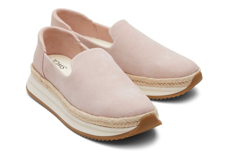 Dámské Espadrilky Toms Jocelyn Semišové Růžové | 0892JMXZY