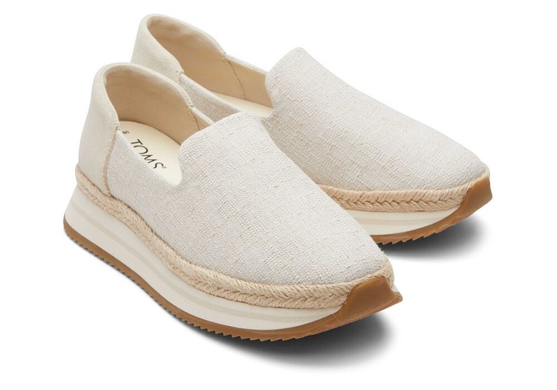 Dámské Espadrilky Toms Jocelyn Textilní Béžový | 2396RYNBG