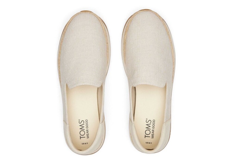 Dámské Espadrilky Toms Jocelyn Textilní Béžový | 2396RYNBG