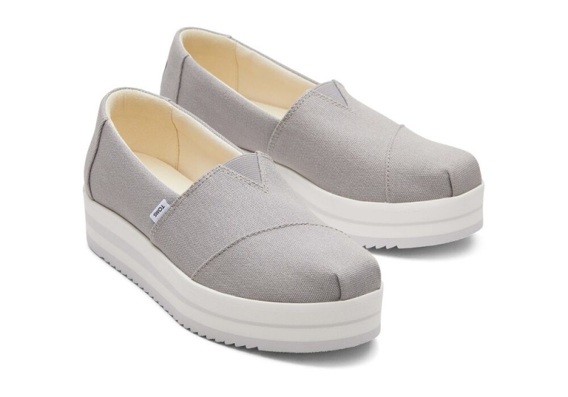 Dámské Espadrilky Toms Midform Tmavě Šedé | 2581PDOLT