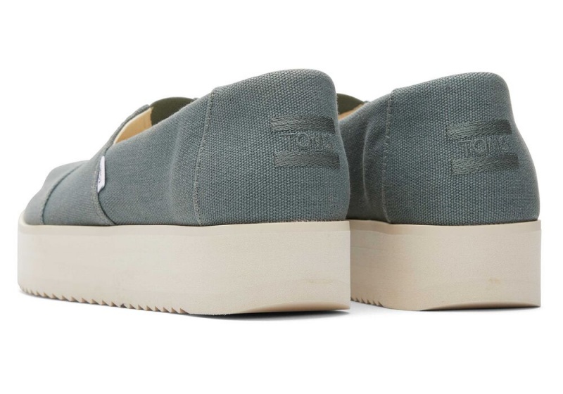 Dámské Espadrilky Toms Midform Zelene | 4965GZUOT