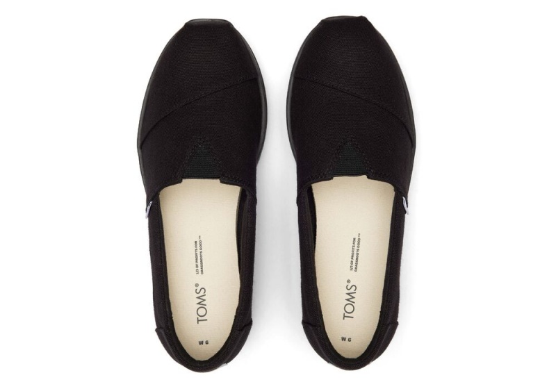 Dámské Espadrilky Toms Midform Černé | 9530UOKPY