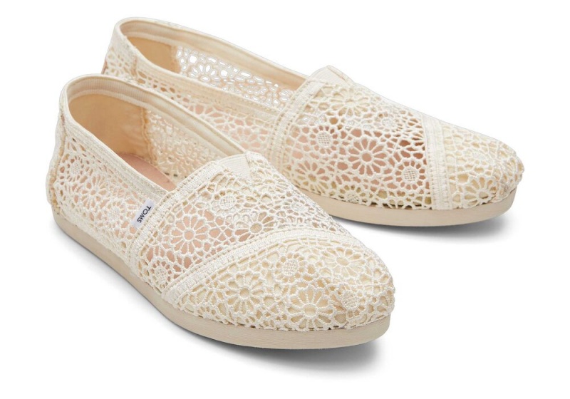 Dámské Espadrilky Toms Moroccan Crochet Béžový | 8609QJOXV