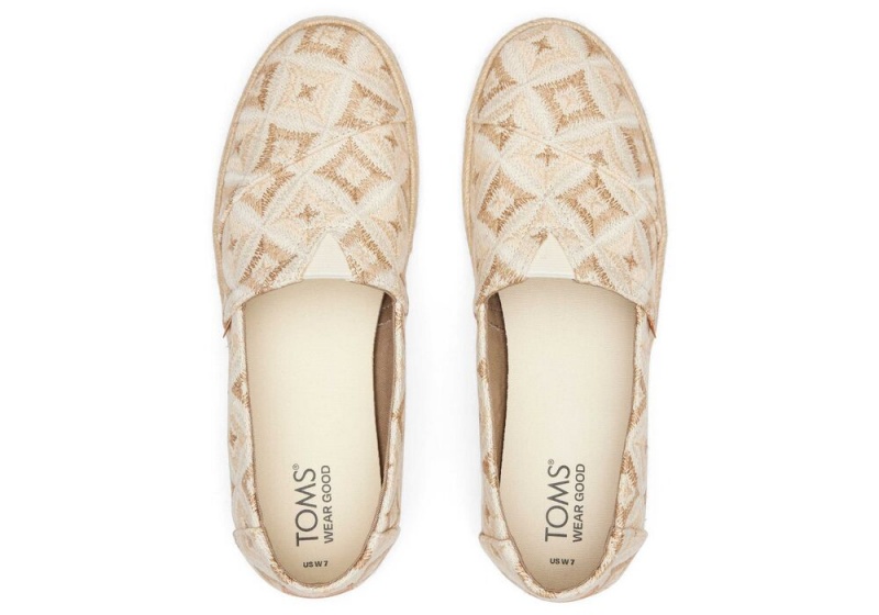 Dámské Espadrilky Toms Rope 2.0 Geometric Béžový | 9307TMPQI