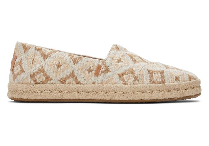 Dámské Espadrilky Toms Rope 2.0 Geometric Béžový | 9307TMPQI