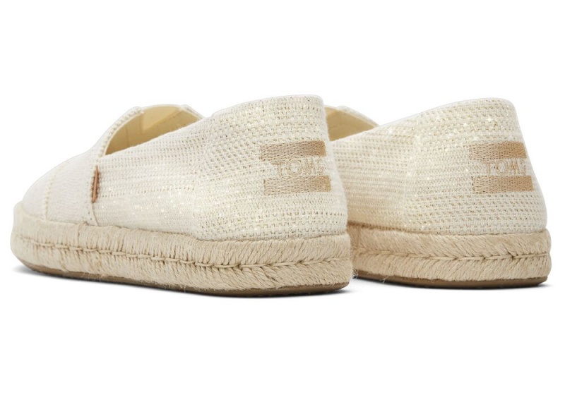 Dámské Espadrilky Toms Rope 2.0 Metallic Béžový Metal | 4678YZFRQ