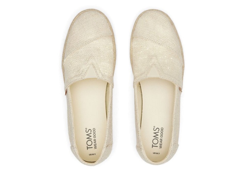 Dámské Espadrilky Toms Rope 2.0 Metallic Béžový Metal | 4678YZFRQ