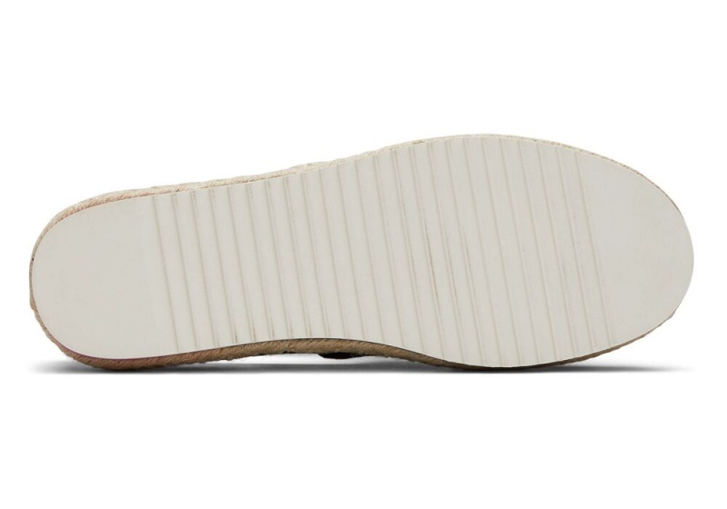 Dámské Espadrilky Toms Rope Platformy Černé | 0367NZGYQ