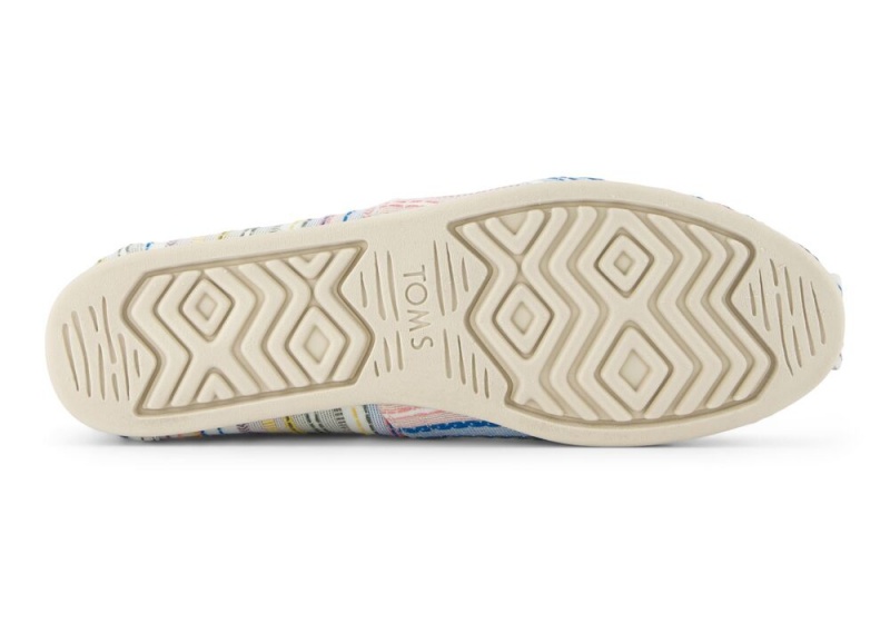 Dámské Espadrilky Toms Stitched Stripes Šedé | 1795WKPSH