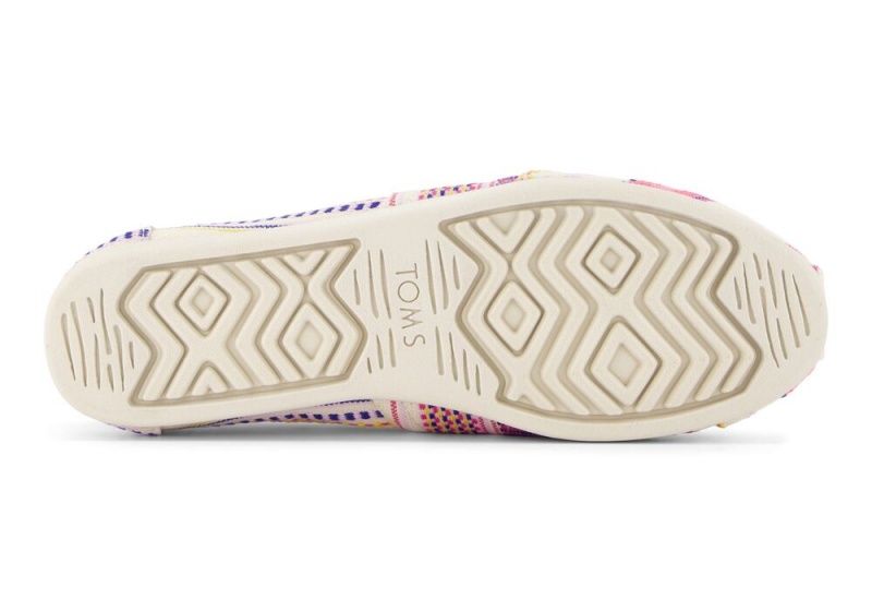 Dámské Espadrilky Toms Sunset Woven Stripes Fuchsie | 3894YZXWA