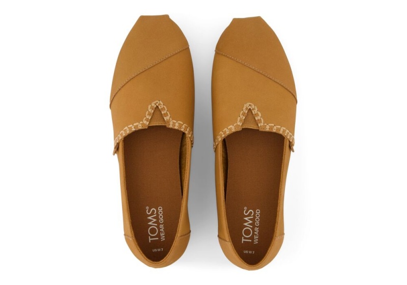 Dámské Espadrilky Toms Tan Læder Hnědé | 0471BYKHA