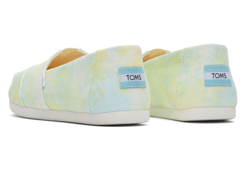 Dámské Espadrilky Toms Tie-Dye Žluté Světle Zelene | 1236QFSAC