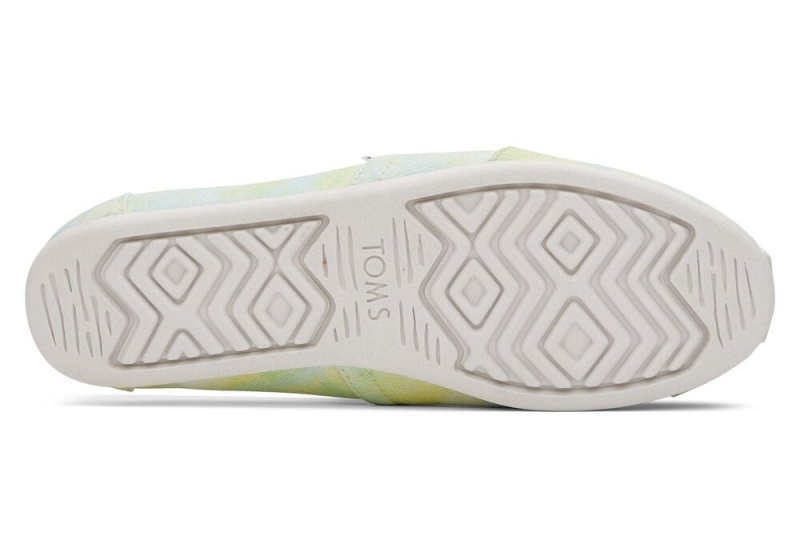 Dámské Espadrilky Toms Tie-Dye Žluté Světle Zelene | 1236QFSAC