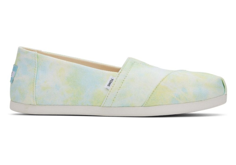 Dámské Espadrilky Toms Tie-Dye Žluté Světle Zelene | 1236QFSAC